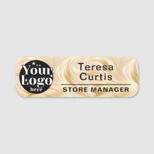 Custom Logo Magnetic / Safety Pin Employee Name Tag