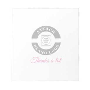 Custom Logo Message Office Branding notepad