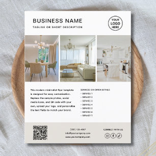 Custom Logo Minimalist Marketing Business Flyer