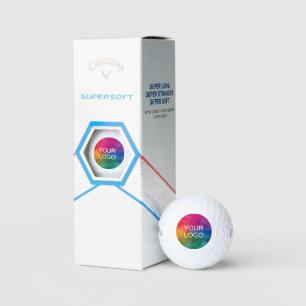 Custom Logo Minimalist Template Callaway Supersoft Golf Balls