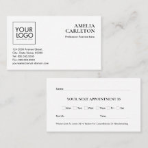 Custom Logo Modern Appointment Card