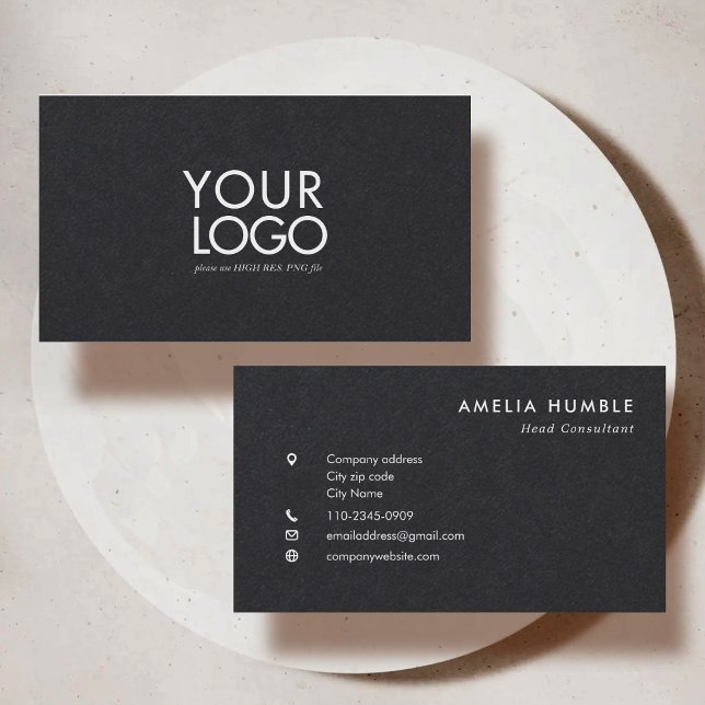 Custom Logo Modern Business card template (Creator Uploaded)
