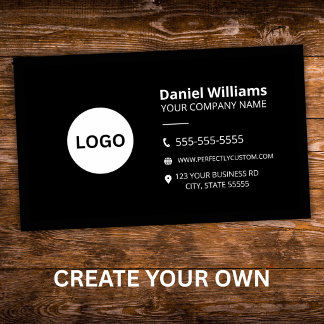 Custom logo modern minimalist business card