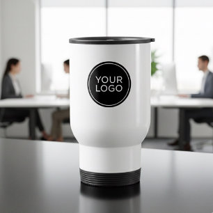 Custom Logo Modern Minimalist Personalized Travel Mug