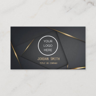 Custom Logo Modern Minimalist Social Media icons Business Card