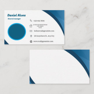 Custom logo modern minimalist social media icons business card