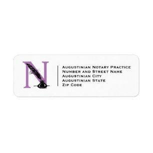 Custom LOGO Modern NOTARY AGENT Return Address