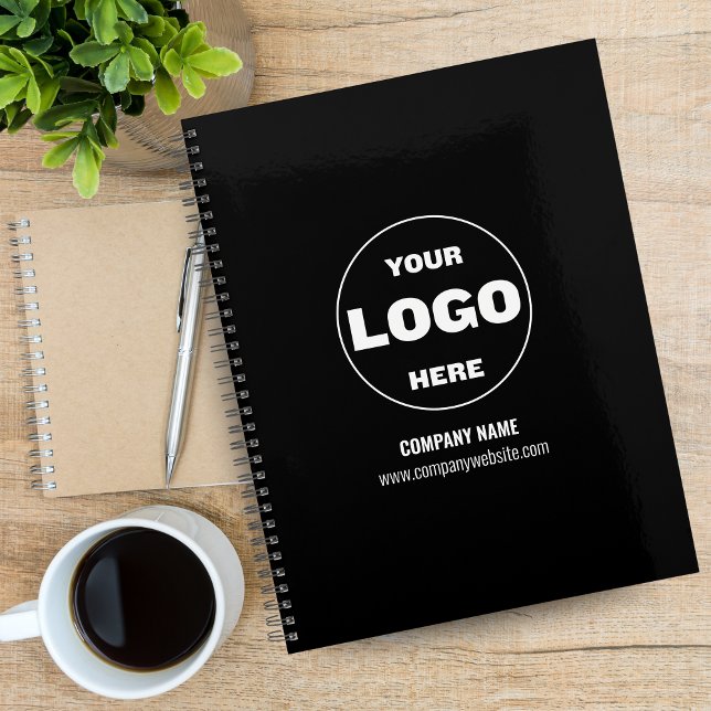 Custom Logo Monogram Business Planner 2027 – Black (Custom Logo Monogram Business Planner 2026 – Black & White)