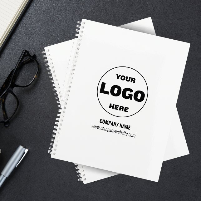 Custom Logo Monogram Business Planner 2027 – White (Custom Logo Monogram Business Planner 2026 – Black & White)