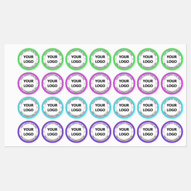Custom Logo Naame Website Labels Personalised  (Sheet)