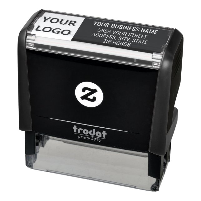 Custom Logo Name Address Colour Self-inking Stamp (Product)