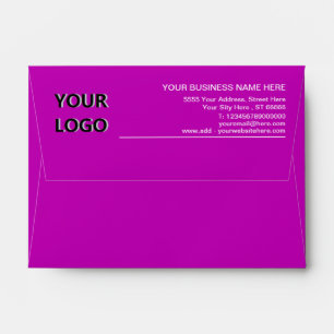 Custom Logo Name Info Address Envelope Your Colour