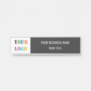 Custom Logo Name Info Business Office Door Sign