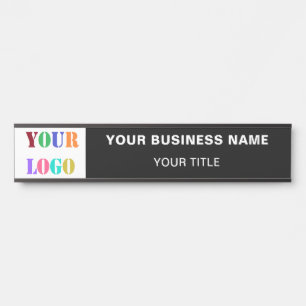 Custom Logo Name Info Color Office Door Sign
