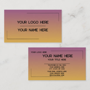 Custom Logo Name Minimalist Modern Professional Business Card