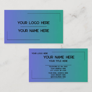 Custom Logo Name Minimalist Modern Professional Business Card