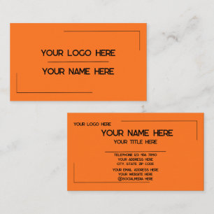 Custom Logo Name Minimalist Modern Professional Business Card