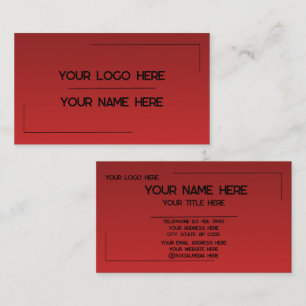 Custom Logo Name Minimalist Modern Professional Business Card