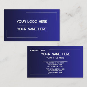 Custom Logo Name Minimalist Modern Professional Business Card