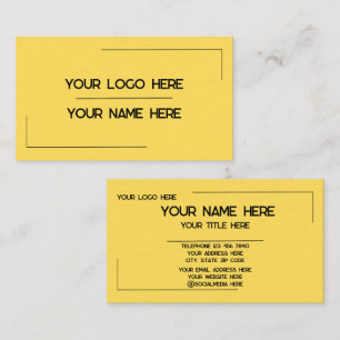 Custom Logo Name Minimalist Modern Professional Business Card