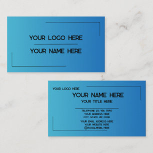 Custom Logo Name Minimalist Modern Professional Business Card