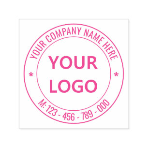 Custom Logo Name Phone Company Office Stamp