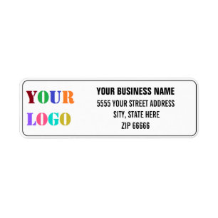 Custom Logo Name Return Address Labels Example