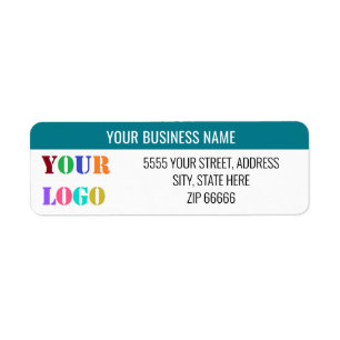 Custom Logo Name Return Address Labels Your Colour