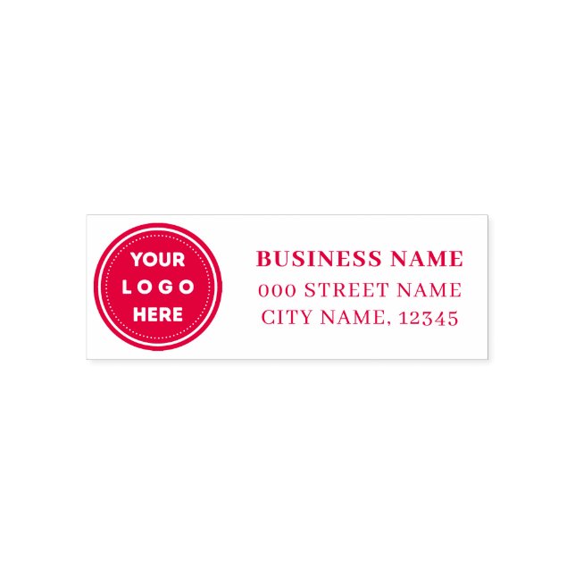 Custom Logo Name Return Address Self-inking Stamp (Design)