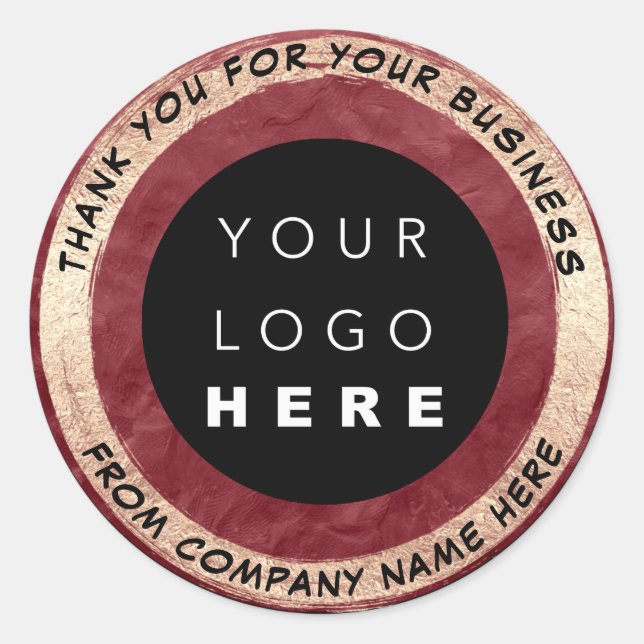  Custom Logo Name Web Seal Gold Brown (Front)