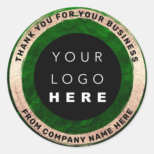  Custom Logo Name Web Seal Gold Greenery (Front)