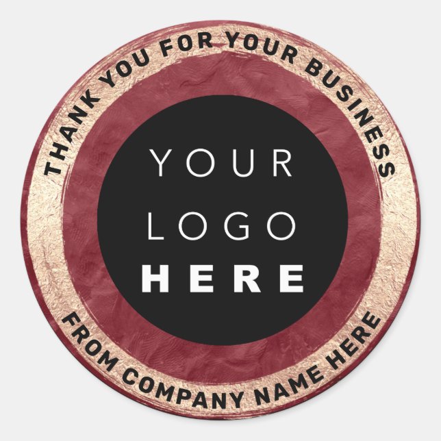  Custom Logo Name Web Seal Gold Rose (Front)