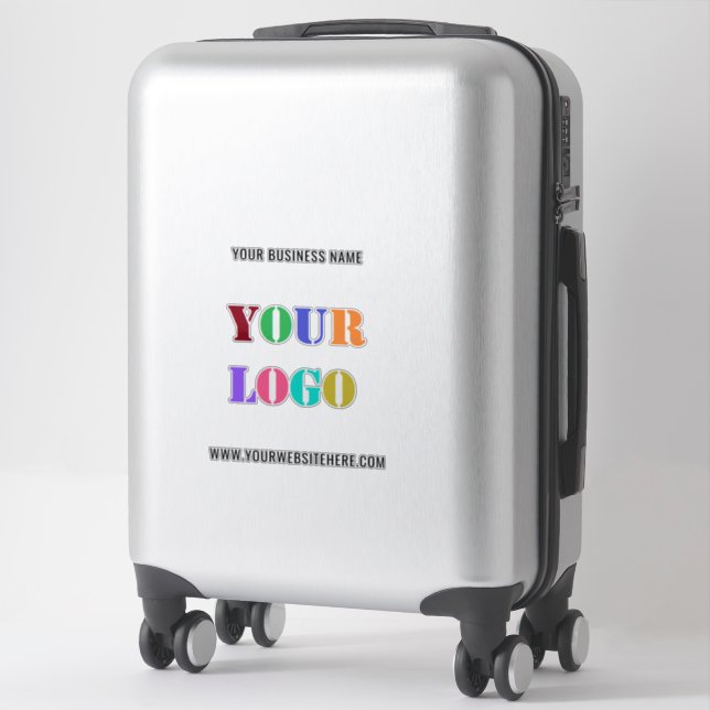 Custom Logo Name Website Business Promo Sticker (Suitcase)