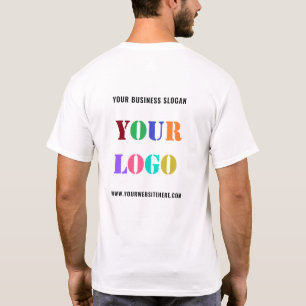 Custom Logo Name Website Company T-Shirt Template