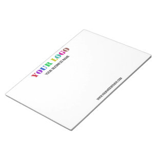 Custom Logo Name Website Personalised Notepad