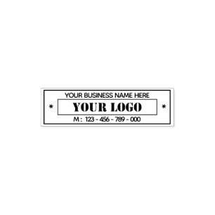 Custom Logo Name Website Personalised Special Self-inking Stamp