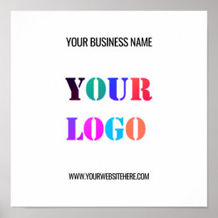 Custom Logo Name Website Promotional Personalised Poster