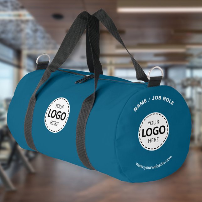 Custom Logo/ Name/ Website Teal Gym Duffle Bag (Creator Uploaded)