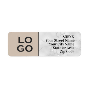 Custom Logo on Beige & Marble