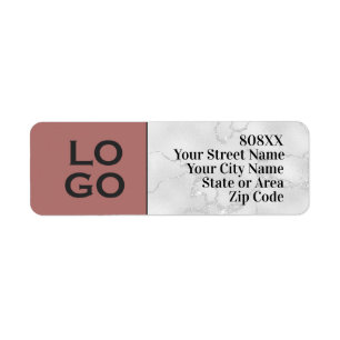 Custom Logo on Canyon Rose & Marble