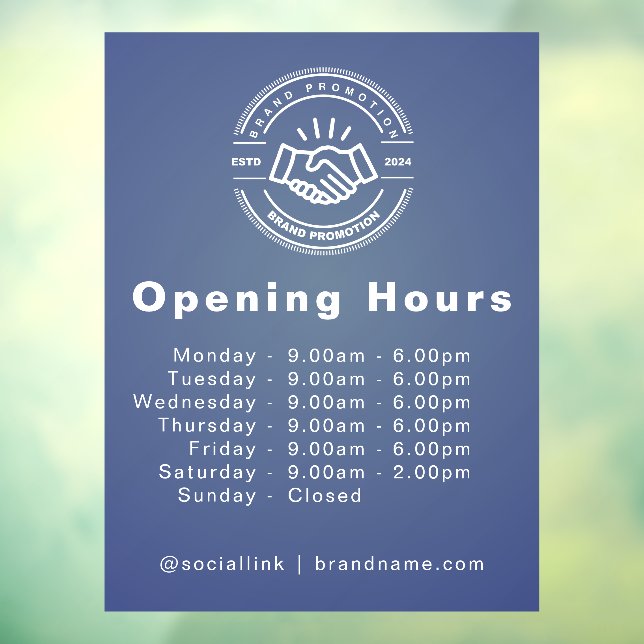 Custom Logo & Opening Hours Business  (Sheet 3)