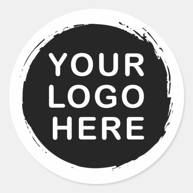 Custom logo  Or Image Classic Round Sticker (Front)