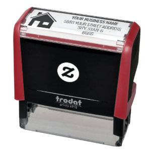 Custom Logo or Photo Address Self-inking Stamp
