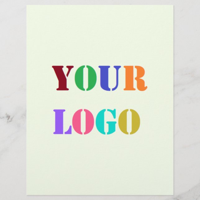 Custom Logo or Photo Business Flyer Template (Front)