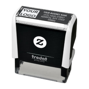 Custom Logo or Photo Colour Address Stamp Template