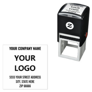 Custom Logo or Photo Name Address Stamp Template
