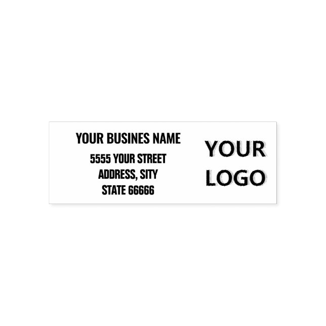 Custom Logo or Photo Return Address Stamp Template (Design)