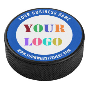 Custom Logo or Photo Text Hockey Puck Your Colours
