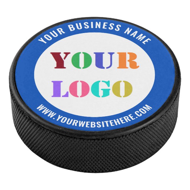 Custom Logo or Photo Text Hockey Puck Your Colours (3/4)