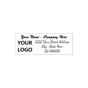 Custom Logo or Photo Your Address Stamp Template